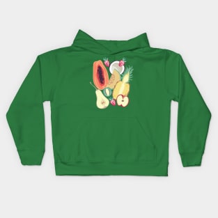 Tropical Fruits Kids Hoodie